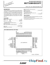 Datasheet M37733MHB-217FP производства Mitsubishi